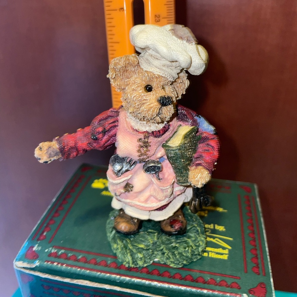 🧑‍🍳New Boyds Bears Pink and Brown Chef Decor Accent